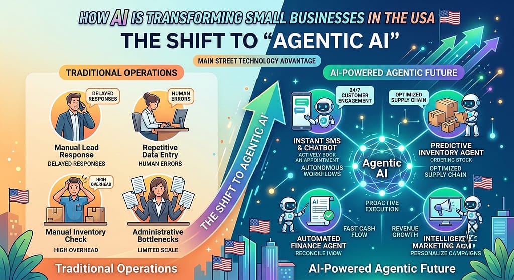 How AI Is Transforming Small Businesses in the USA (2026 Guide) 2 COMMERCE