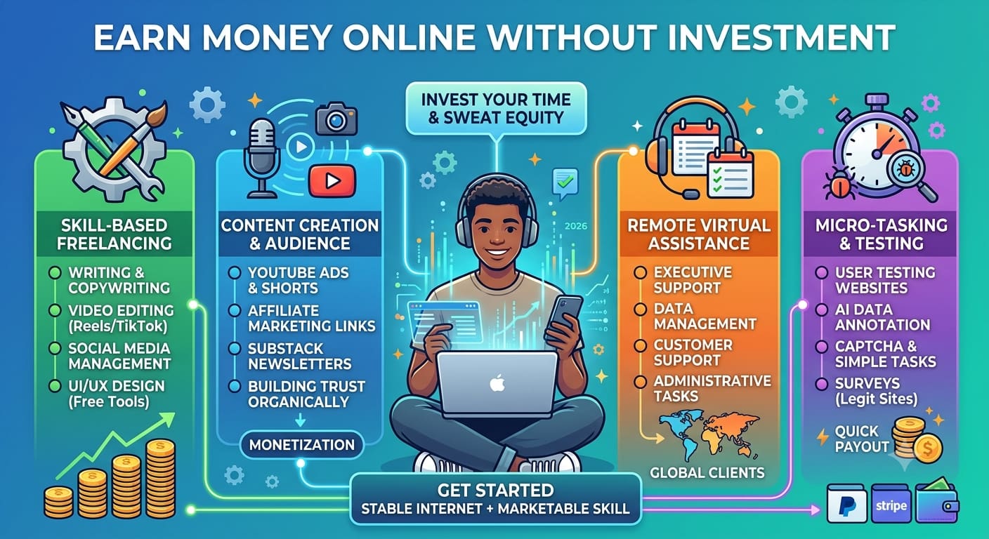 How to Earn Money Online Without Investment 10 How to Earn Money Online Without Investment